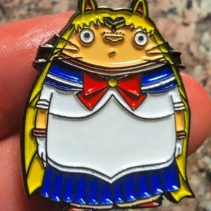 TotoMoon Sailor Moon × My Neighbor Totoro Mashup Enamel Pin
